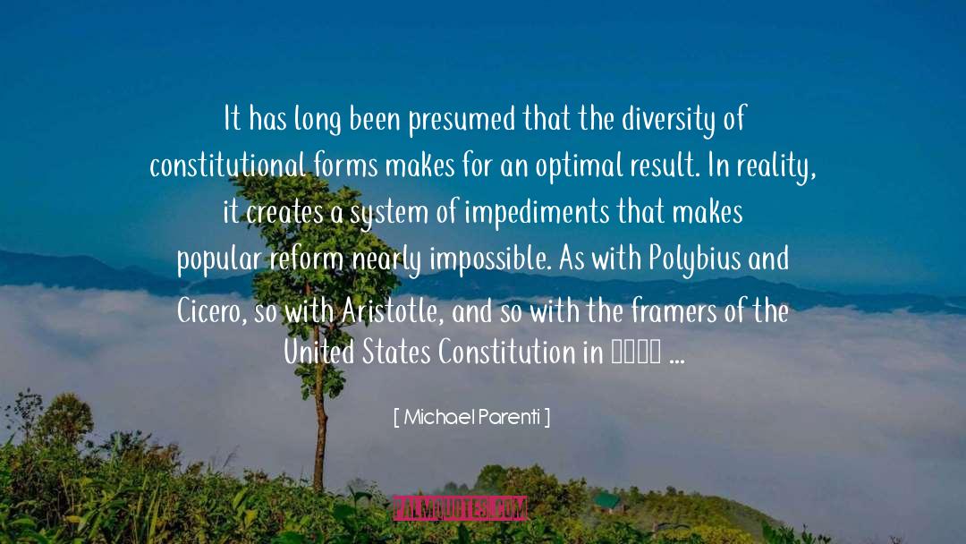 Us Constitution quotes by Michael Parenti