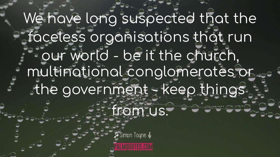 Us Government quotes by Simon Toyne