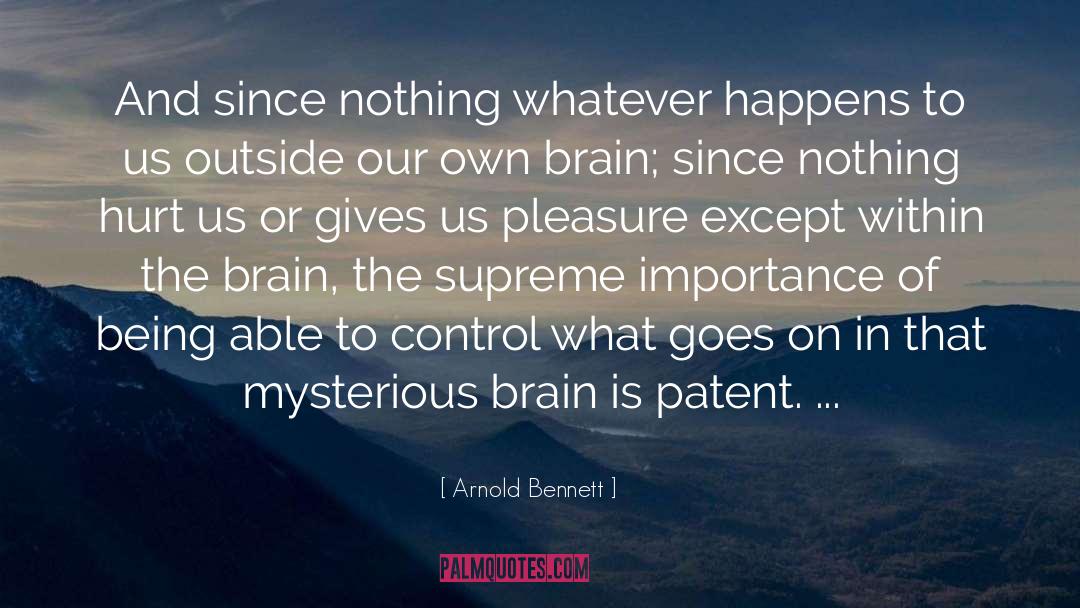 Us Patent Office quotes by Arnold Bennett