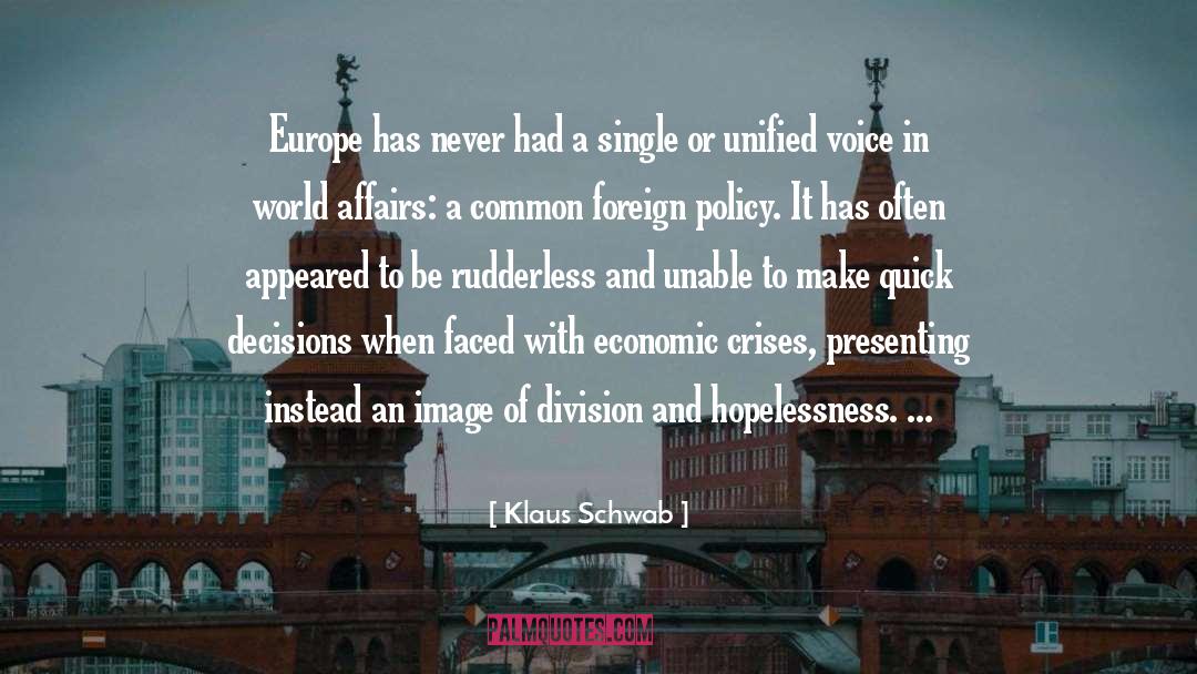 Us Policy quotes by Klaus Schwab