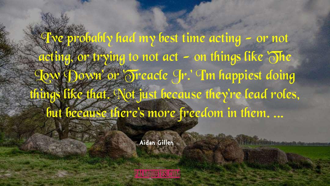 Usa Freedom quotes by Aidan Gillen