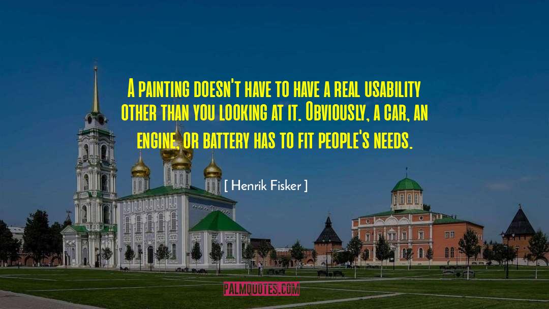 Usability quotes by Henrik Fisker