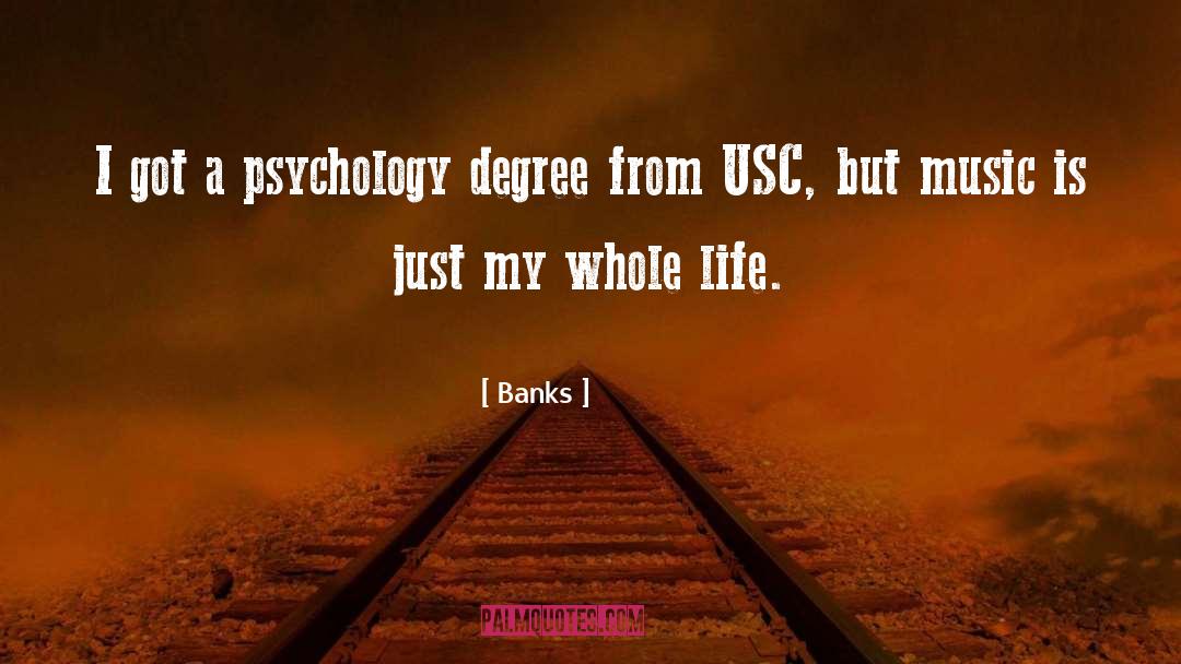 Usc quotes by Banks
