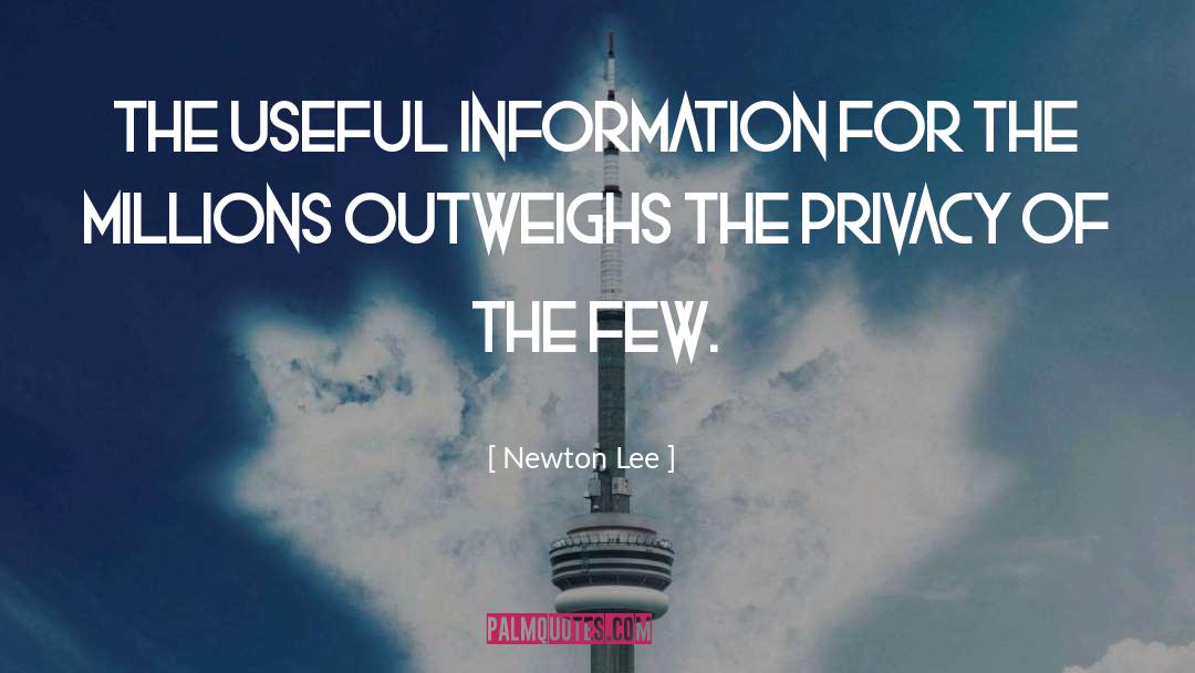 Useful Information quotes by Newton Lee