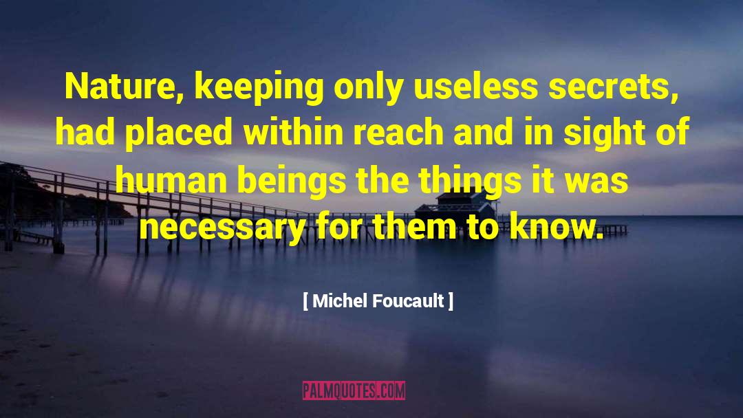 Useless Human quotes by Michel Foucault