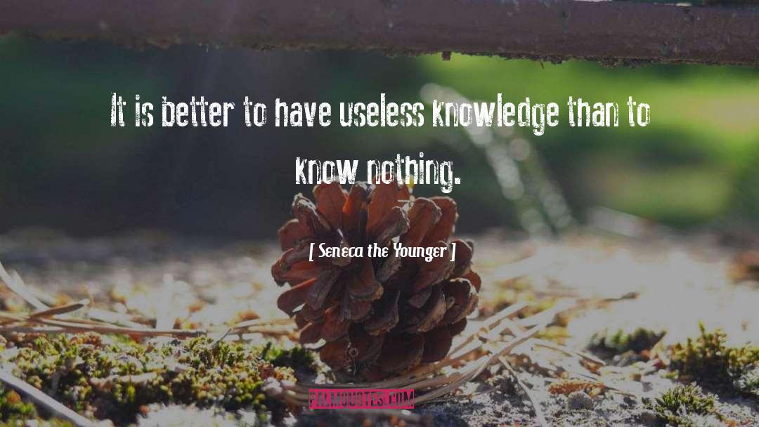 Useless Knowledge quotes by Seneca The Younger