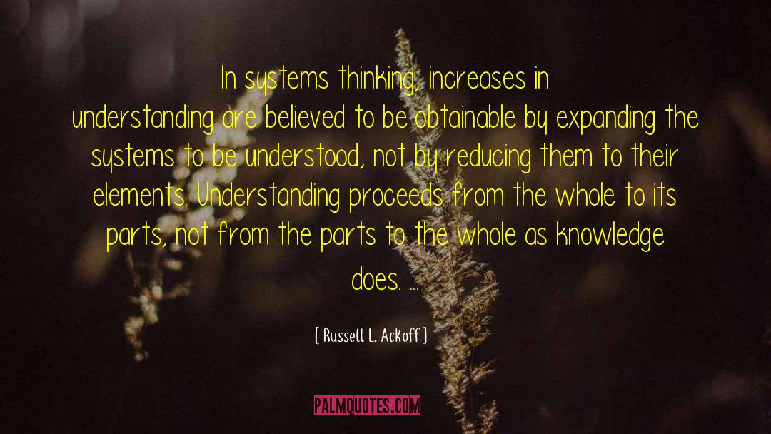 Useless Knowledge quotes by Russell L. Ackoff