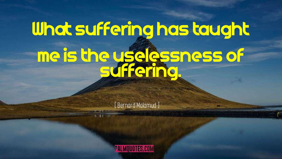 Uselessness quotes by Bernard Malamud