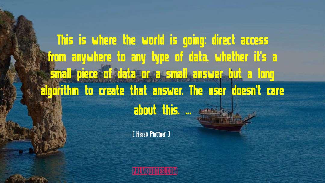 User quotes by Hasso Plattner