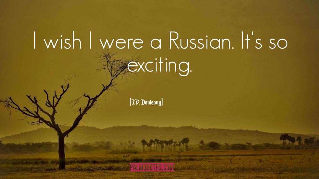 Ushanka Russian quotes by J.P. Donleavy