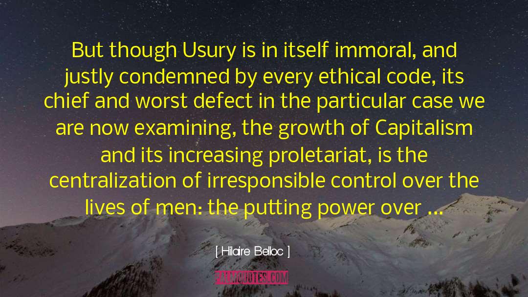 Usury quotes by Hilaire Belloc