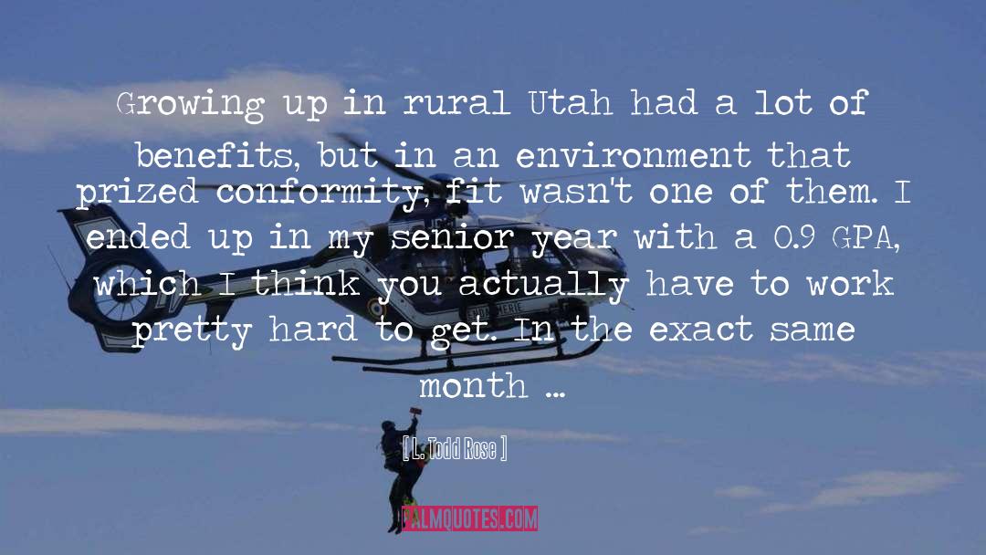 Utah quotes by L. Todd Rose