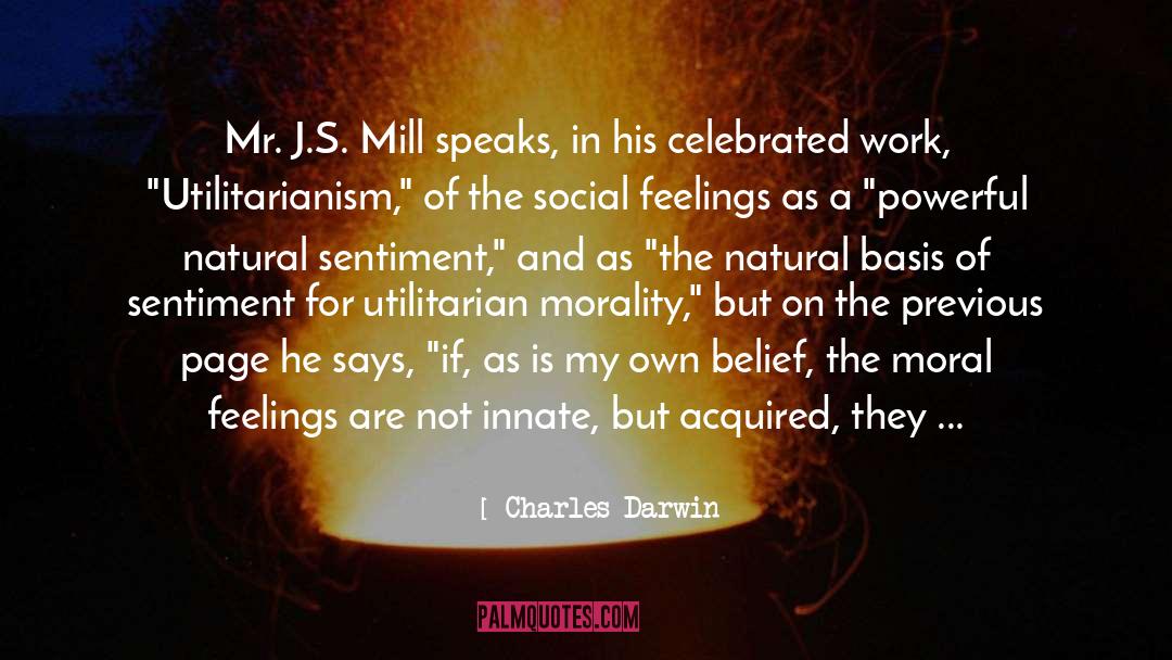 Utilitarianism quotes by Charles Darwin