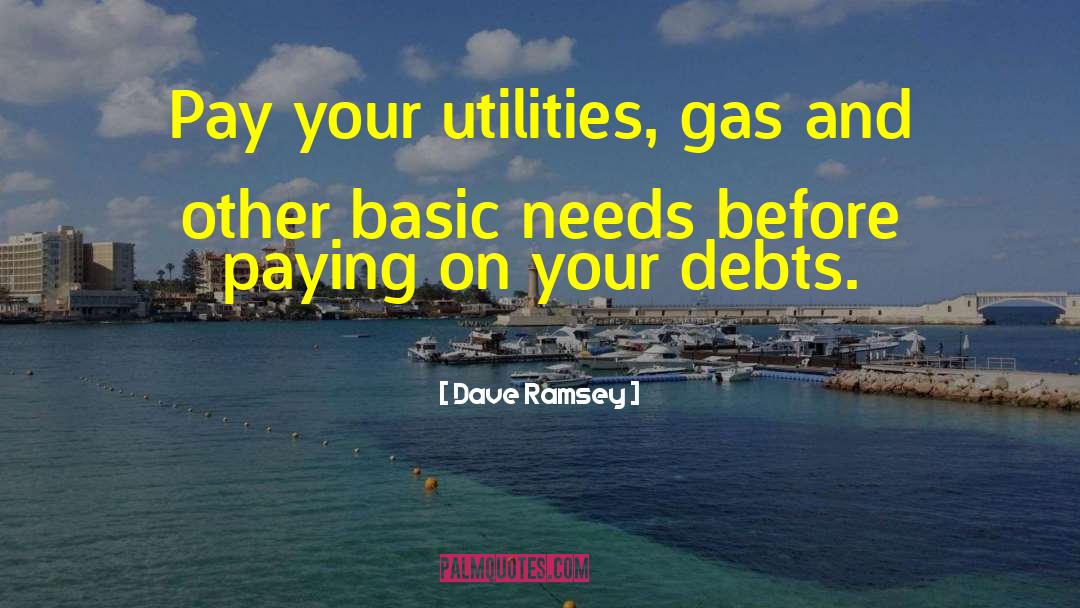 Utilities quotes by Dave Ramsey