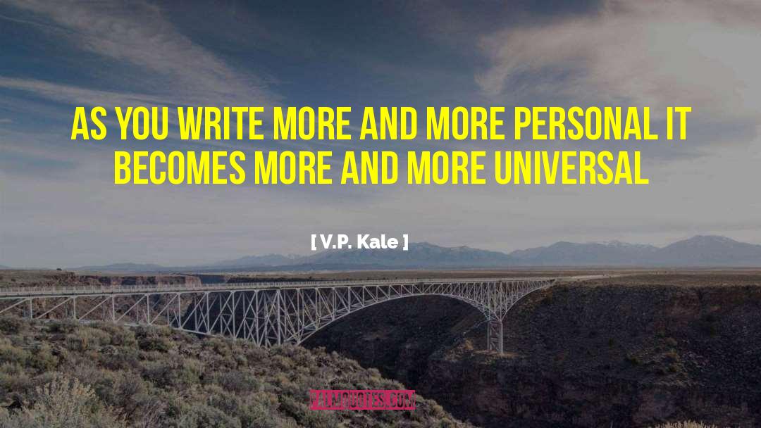 V P Kale Best quotes by V.P. Kale