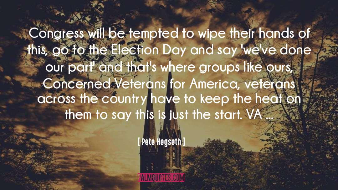 Va quotes by Pete Hegseth