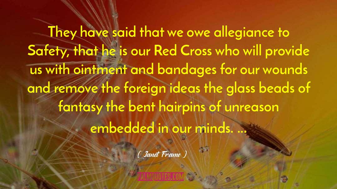 Vaccarezza Glass quotes by Janet Frame