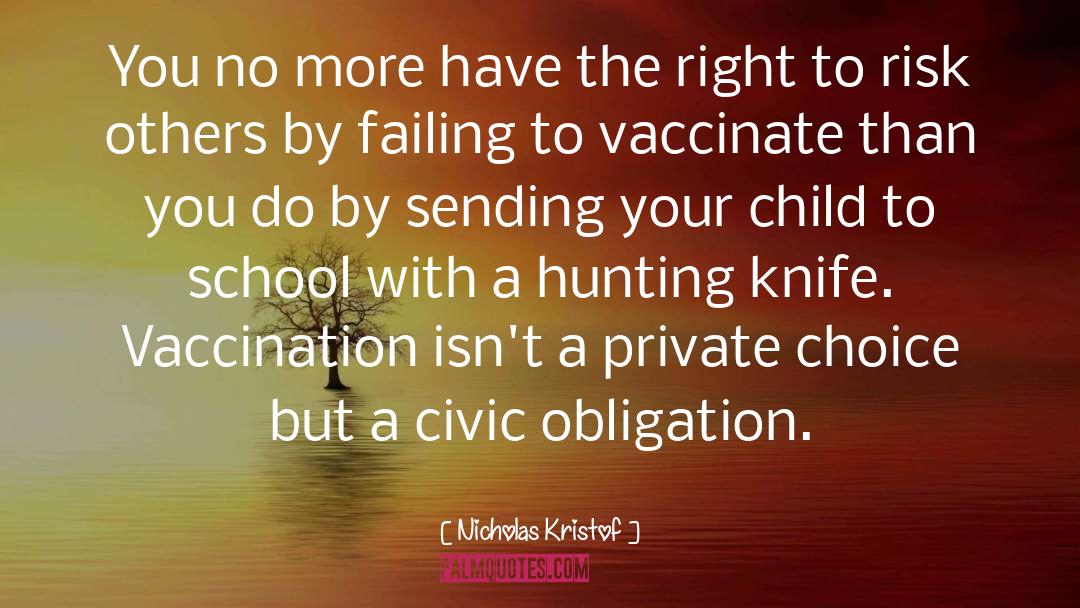 Vaccination quotes by Nicholas Kristof