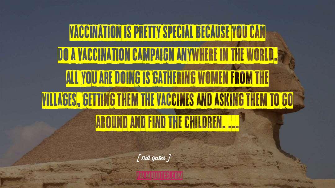 Vaccination quotes by Bill Gates