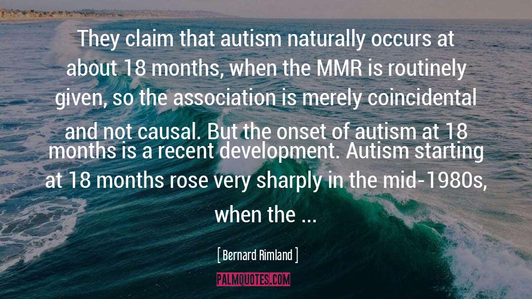 Vaccine Autism Connection quotes by Bernard Rimland
