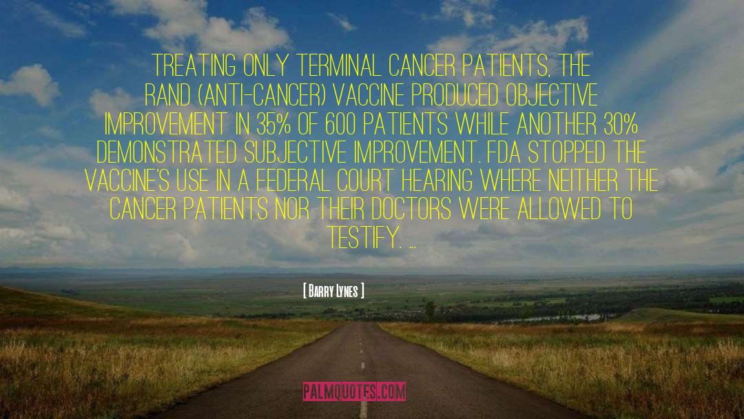 Vaccine quotes by Barry Lynes