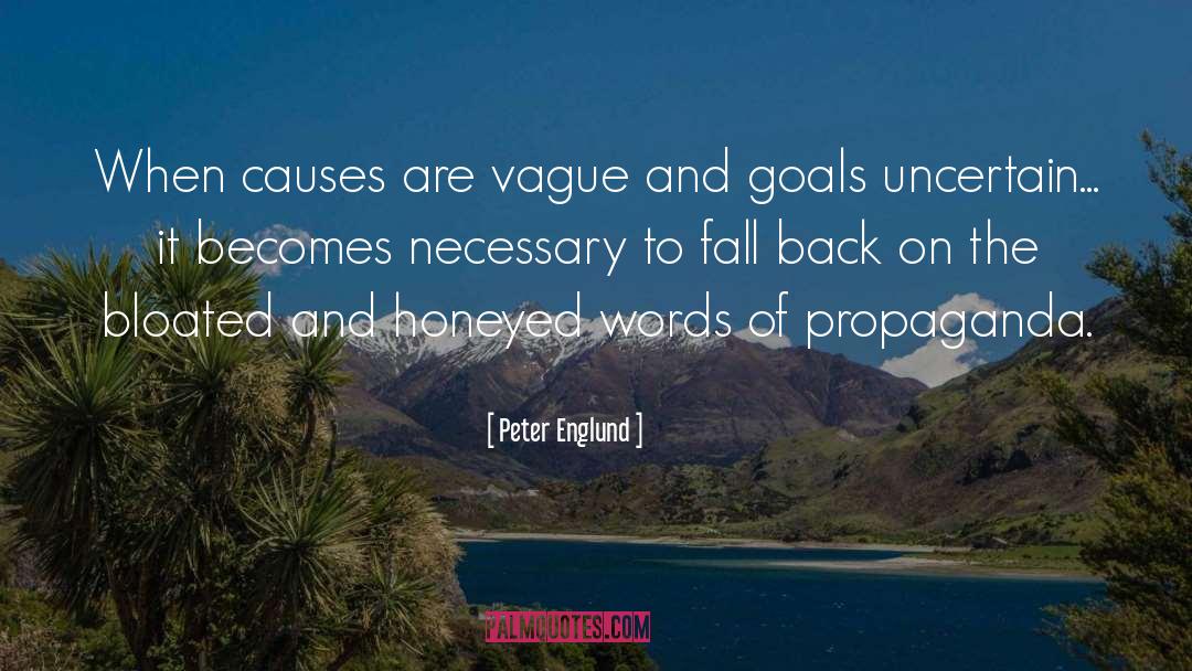 Vague quotes by Peter Englund