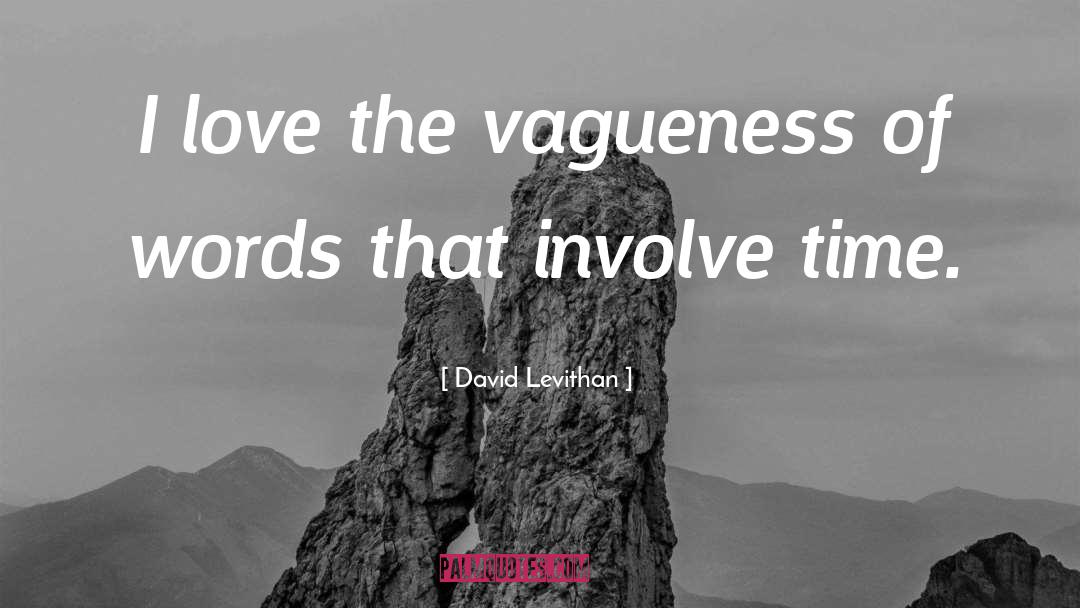 Vagueness quotes by David Levithan