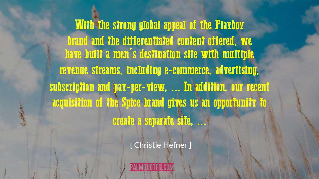 Vaibhav Global quotes by Christie Hefner