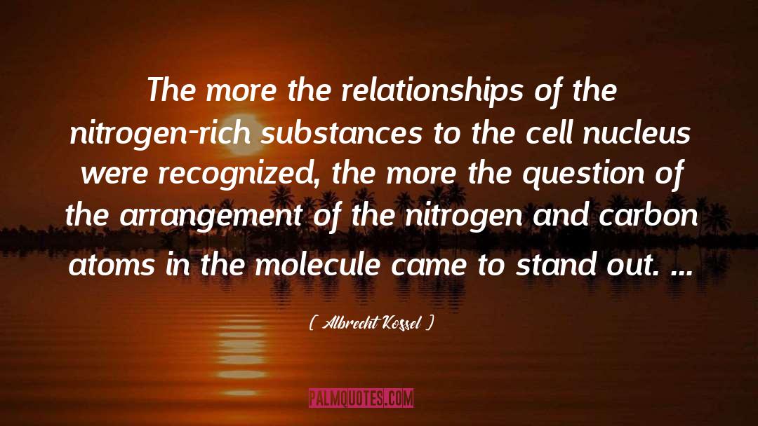 Valency Of Nitrogen quotes by Albrecht Kossel