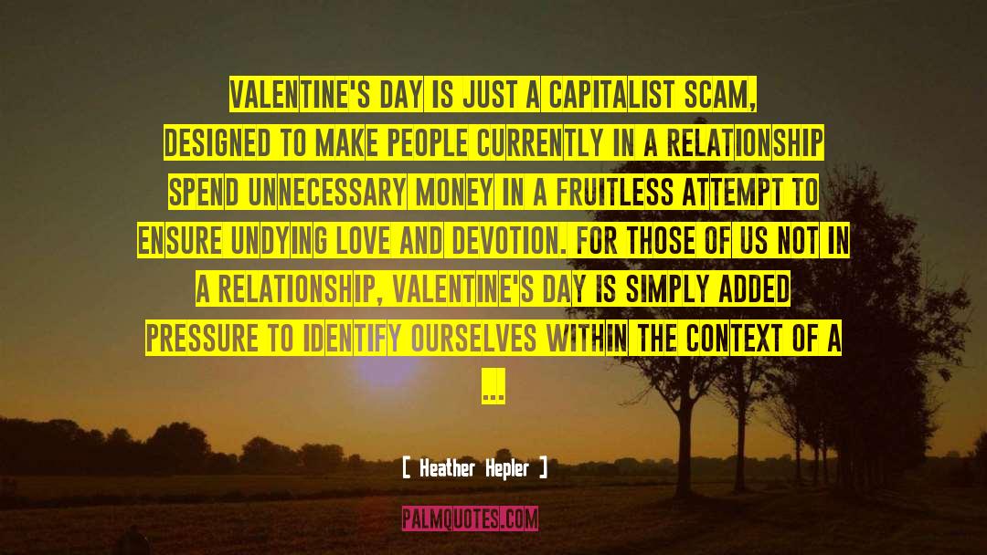 Valentine Romantic quotes by Heather Hepler
