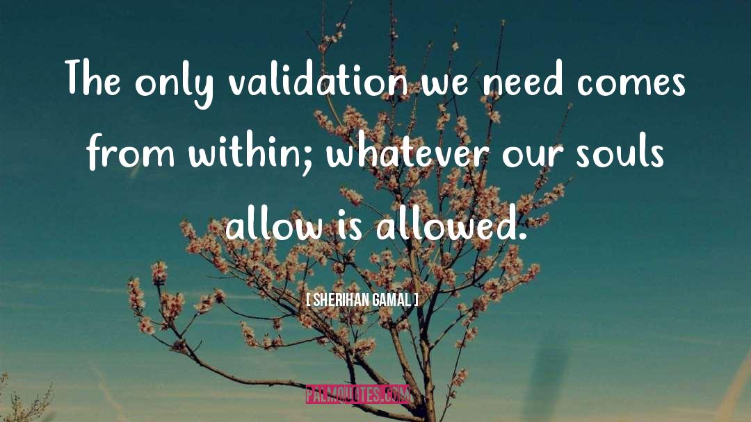 Validation quotes by Sherihan Gamal