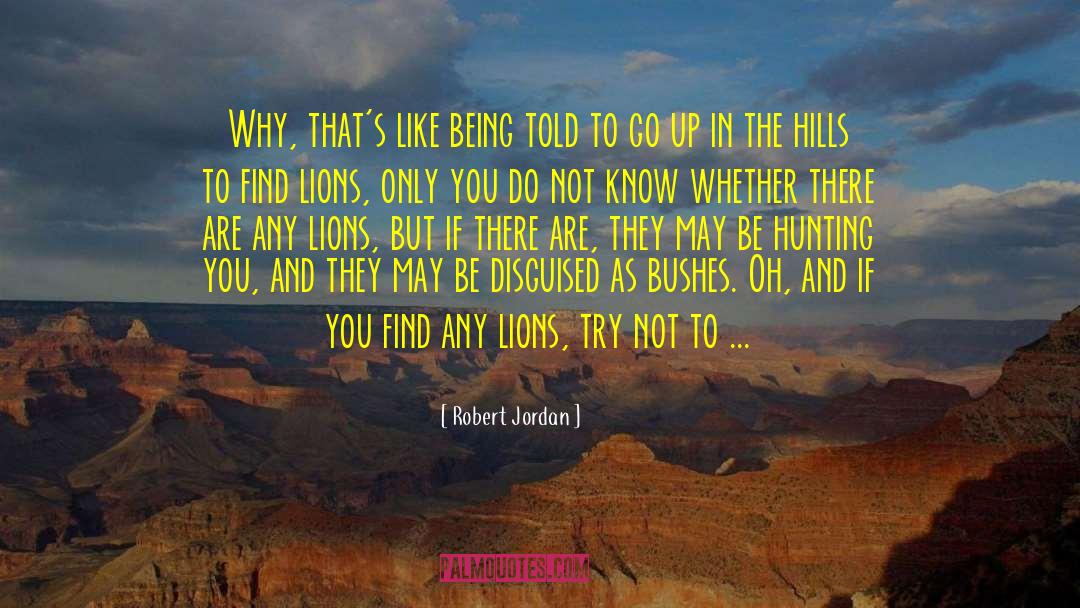 Valleys And Hills quotes by Robert Jordan