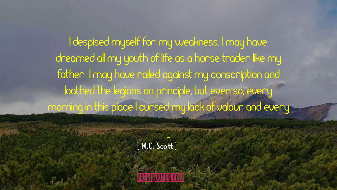 Valour quotes by M.C. Scott