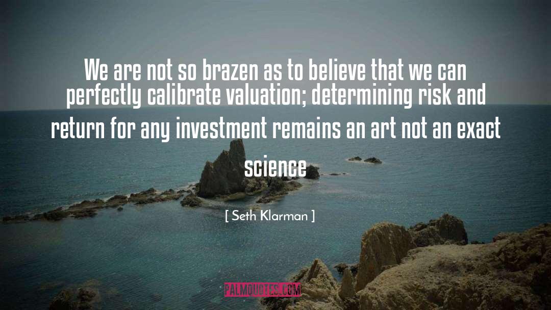 Valuation quotes by Seth Klarman