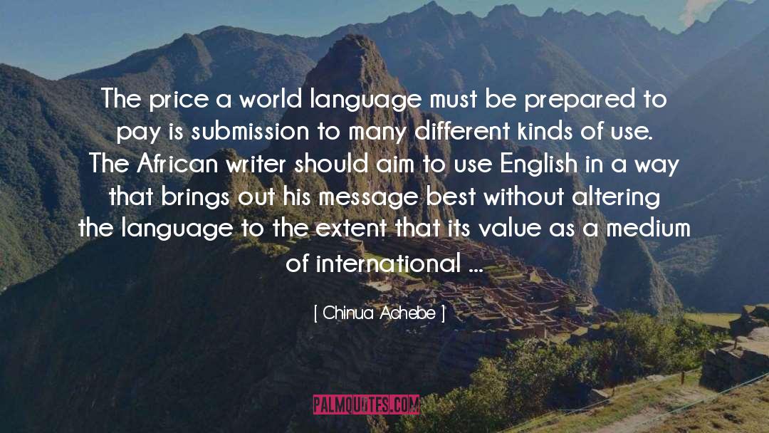 Value Lost quotes by Chinua Achebe