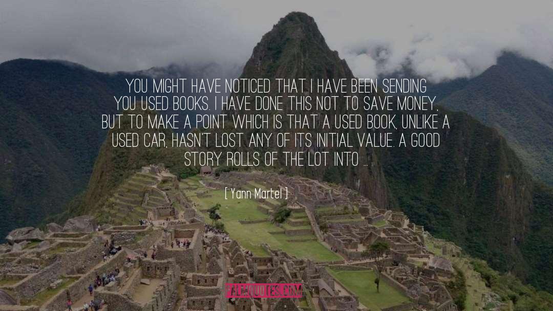 Value Lost quotes by Yann Martel