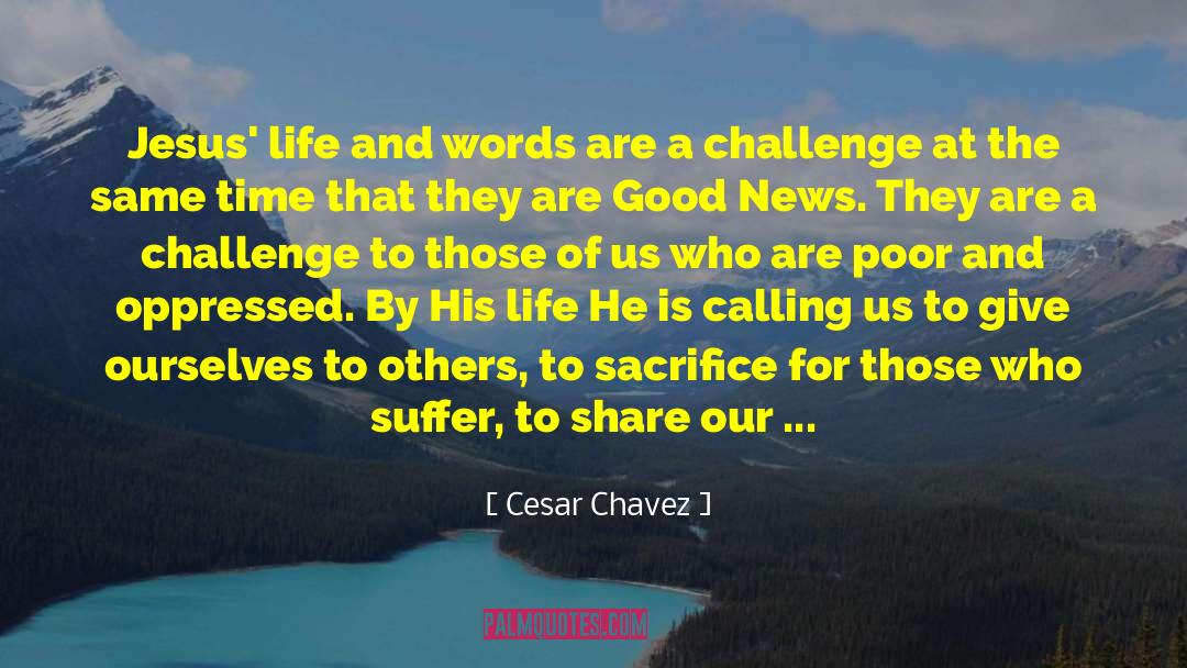 Value Of A Good Life quotes by Cesar Chavez