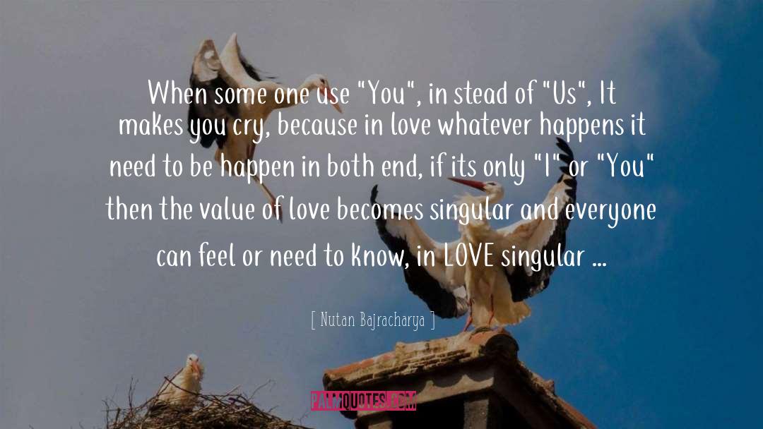 Value Of Love quotes by Nutan Bajracharya