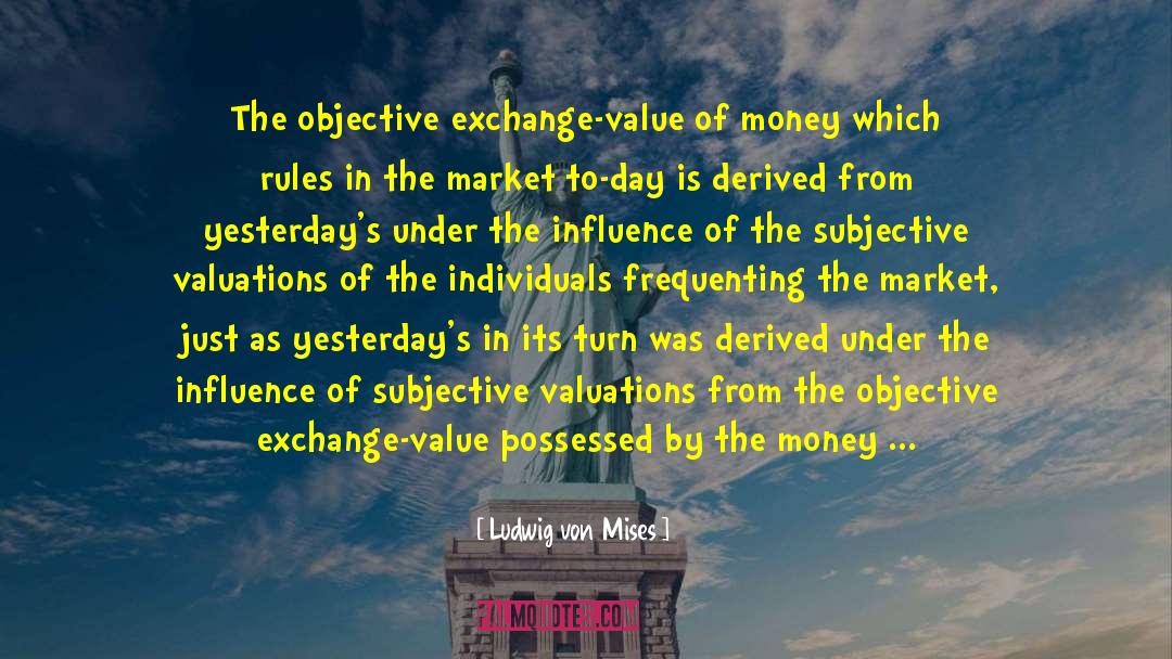 Value Of Money quotes by Ludwig Von Mises