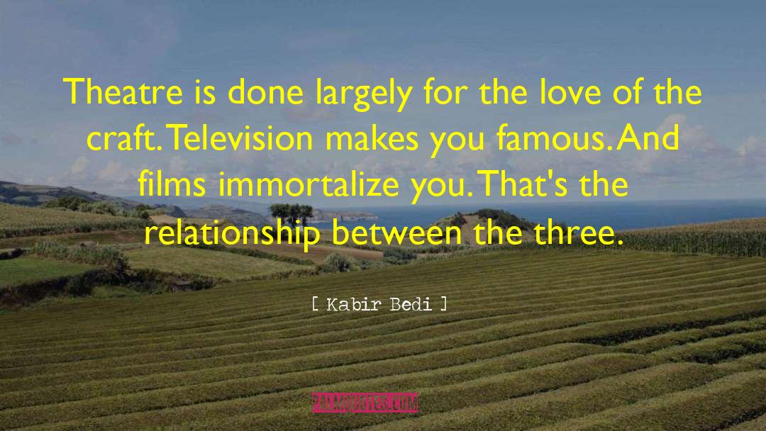 Value Of Relationship quotes by Kabir Bedi