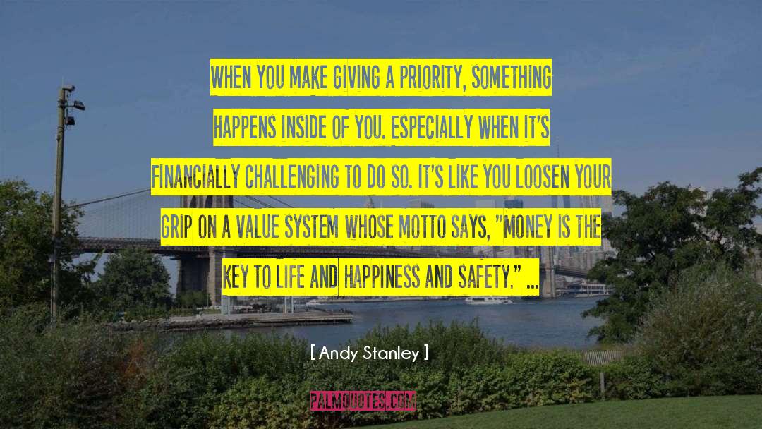 Value System quotes by Andy Stanley