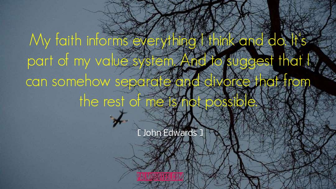 Value System quotes by John Edwards