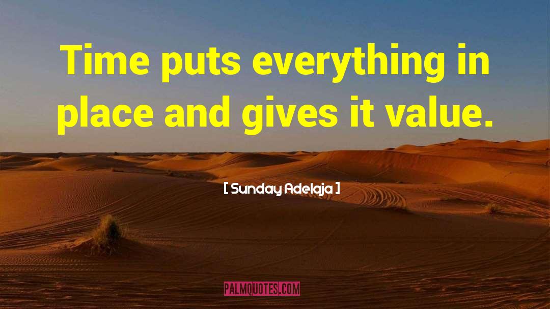 Value Time quotes by Sunday Adelaja