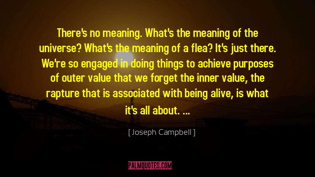 Value What Is Simple quotes by Joseph Campbell