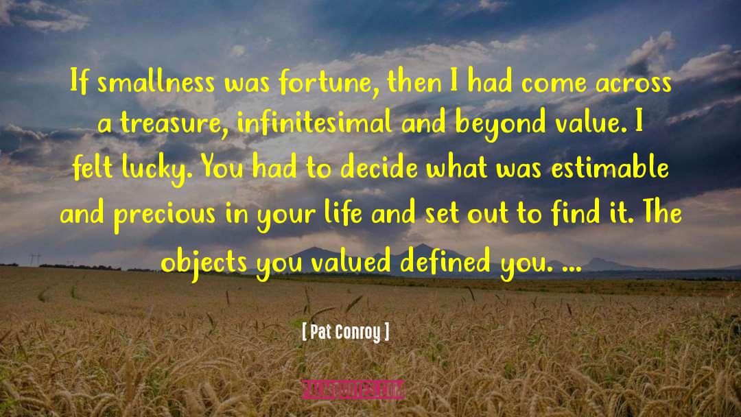 Valued Purposed quotes by Pat Conroy