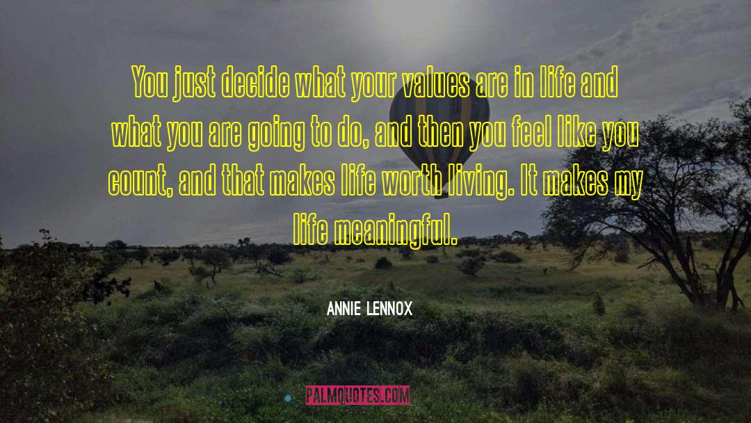 Values And Bliefs quotes by Annie Lennox