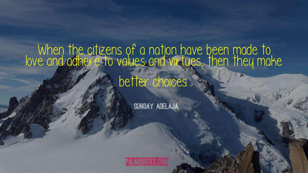 Values And Morals quotes by Sunday Adelaja