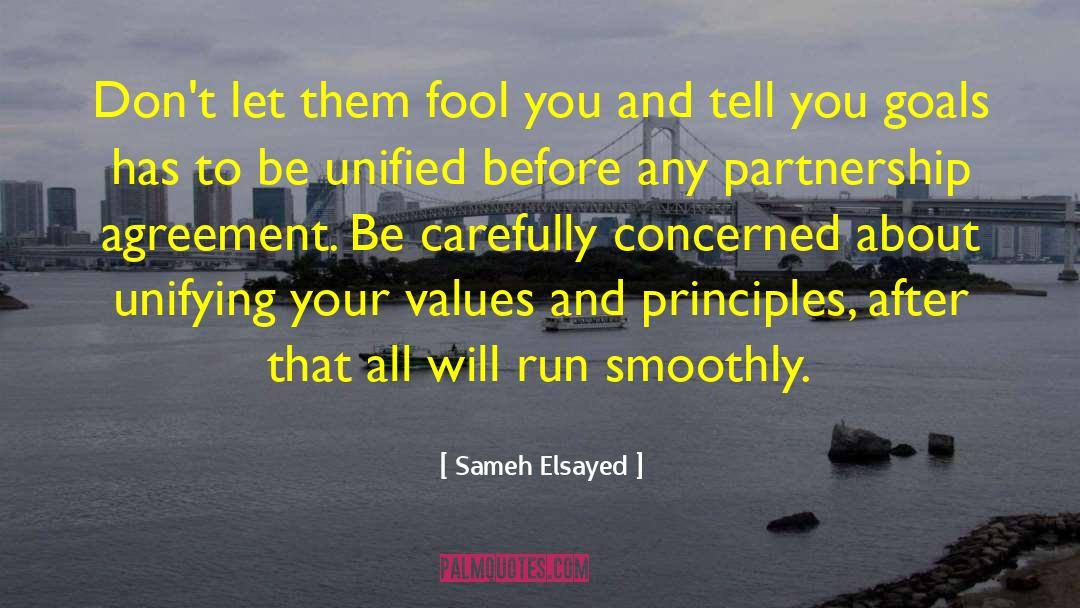 Values And Principles quotes by Sameh Elsayed