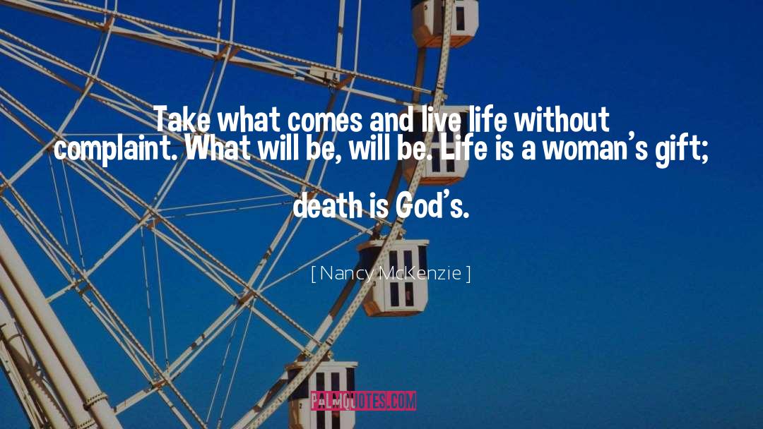 Values Death Life quotes by Nancy McKenzie