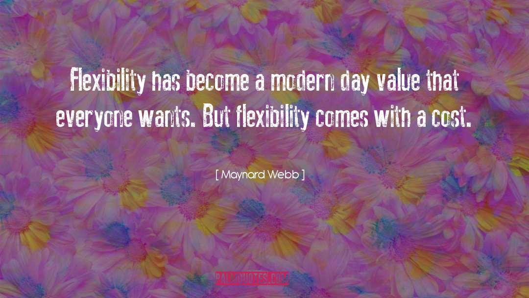 Values quotes by Maynard Webb